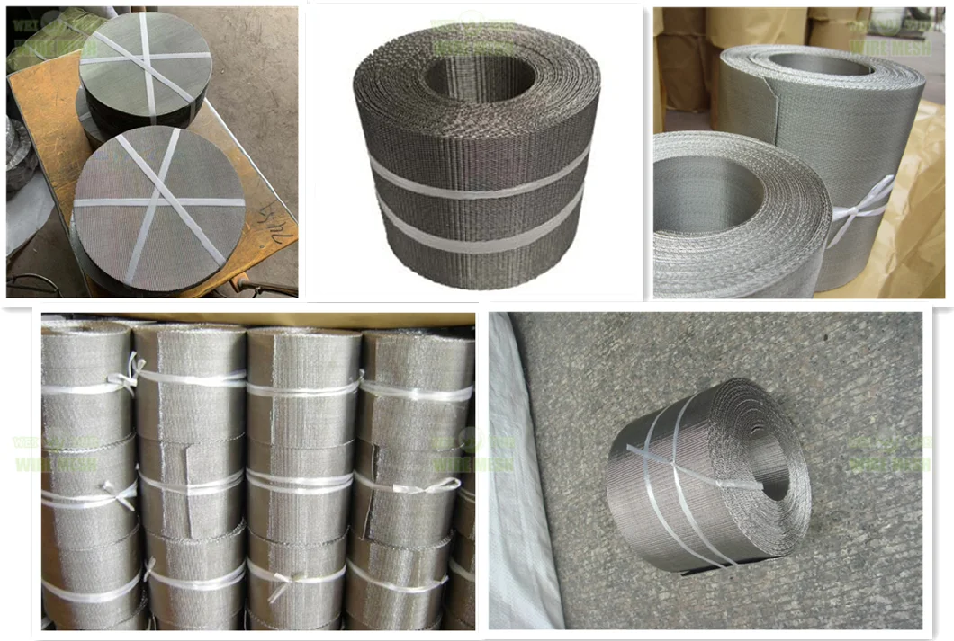 201 304 Material Stainless Steel Reverse Dutch Woven Wire Mesh Filter Screen for Extruder Wire Mesh Mesh Belt Filter Media Mesh